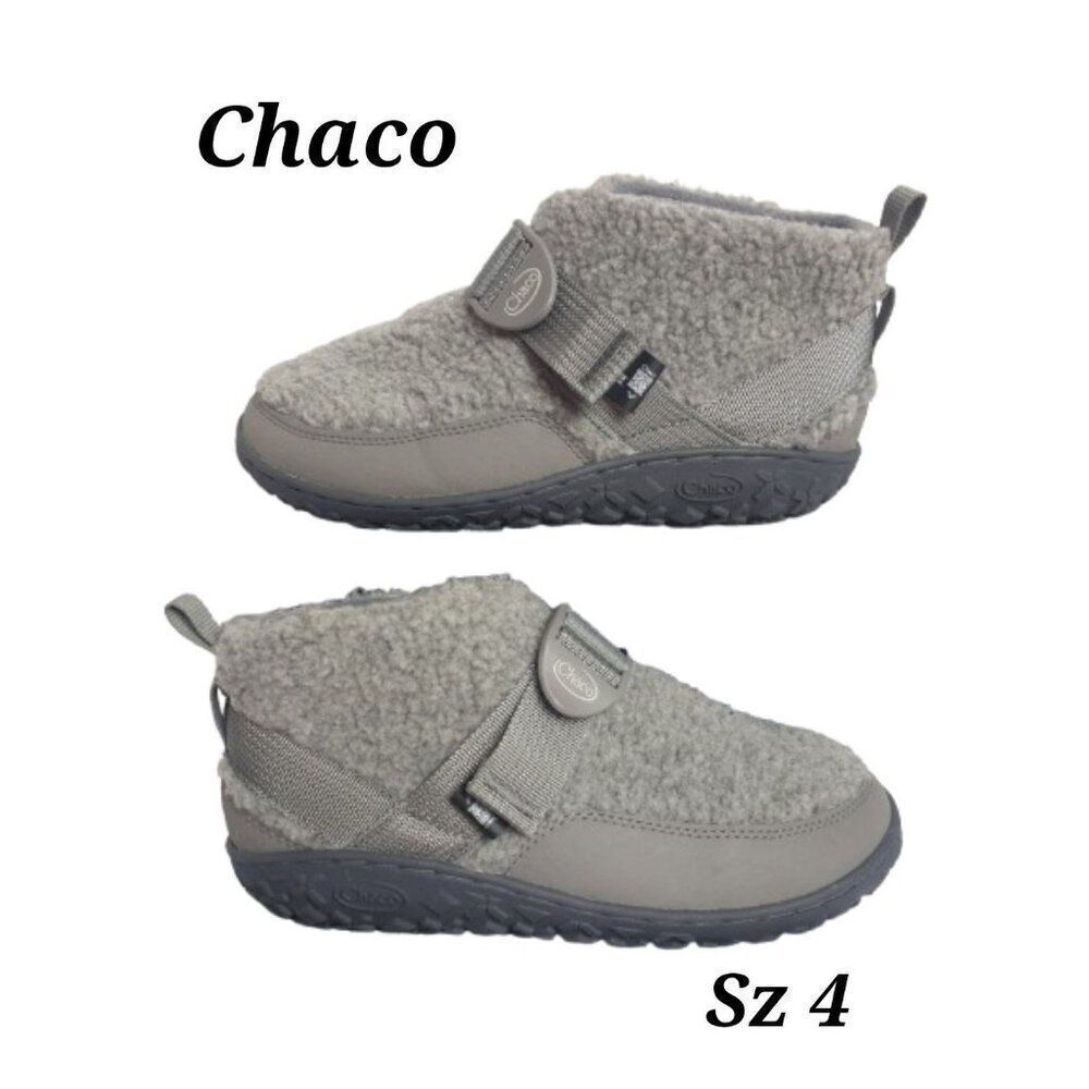 Chaco Kids Ramble Wool Booties Size 4 Unisex Grey Ankle boots NWOT
